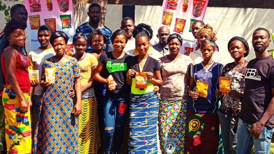 Brice Kaboré et son équipe (taille réduite)