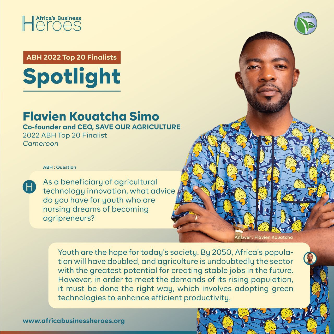 Flavien Kouatcha Top 20 - Africa Business Heroes