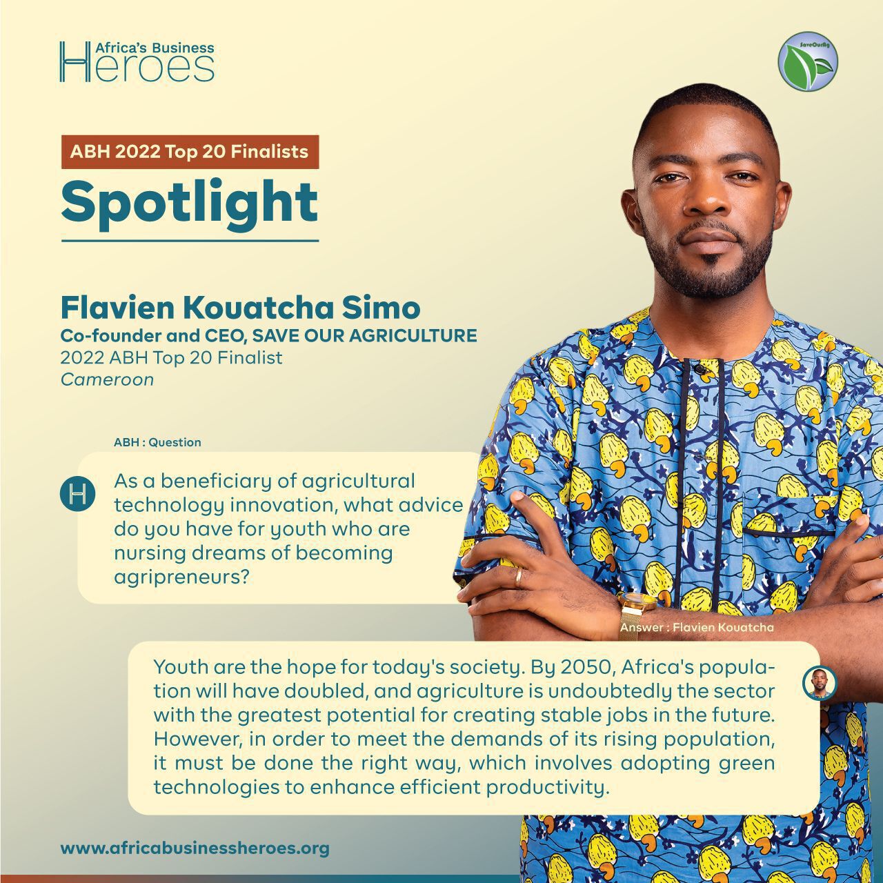 Flavien Kouatcha Top 20 - Africa Business Heroes