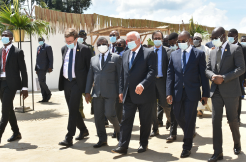 Arrivée des officiels lors de la cérémonie d'inauguration de la CFC