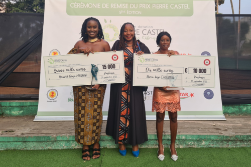 Les lauréates du Prix Pierre Castel 2022 en Côte d'Ivoire et Sylvana Akossi, Solibra